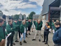 Rose Goulding (NCBC), David Kelly & Ciaran mcDonnell (ICBF) at the National Dairy & Beef Progeny Test Centre.